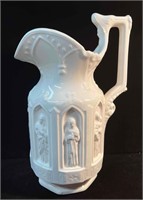 Vintage White Ceramic Mid-Century Apostle Pitcher