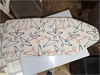 Small folding tabletop ironing board