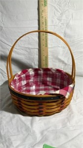 Longaberger round all American basket with double