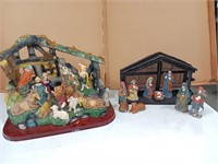 Christmas decorations Nativity scenes..left