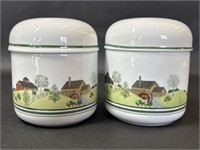 Estée Lauder Porcelain Candle & Lidded Container