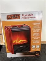 EZ Heat Portable Fireplace Fan Heater; 1200W