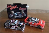 nascar tins and lunch pail.
