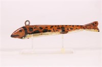 6.75" Brown Trout Fish Spearing Decoy by Unknown