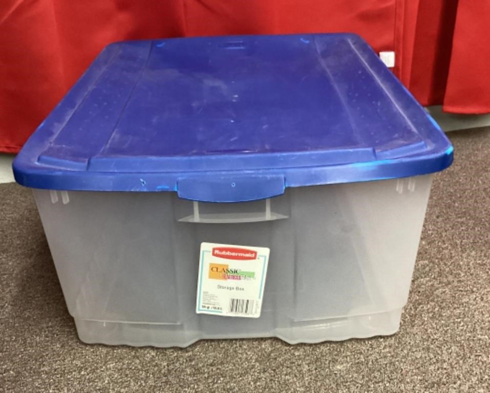 59 quart storage tote with lid