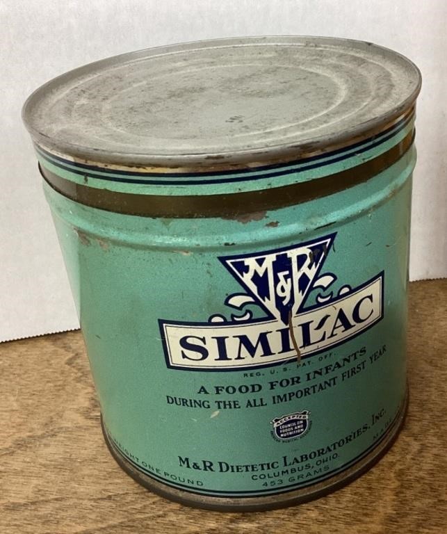 Vintage Similac formula tin