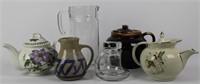 Tea Pots, Bean Pot & Pitchers (6)