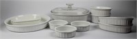 French White Group Of Modern Corning Ware (11)