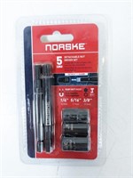 NEW Norske Detachable Nut Driver Set 5PCS