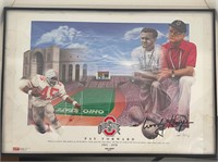 Ohio State Signed by Woody Hays/with Poster