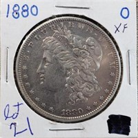 1880O Morgan Dollar XF Plus