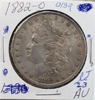 1882O Morgan Dollar AU