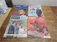 Vintage 1960's POST & LIFE Magazines