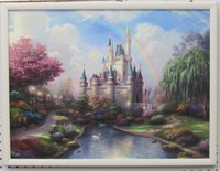 New Day At Cinderellas Castle Giclee By T Kinkade