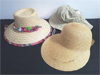Three summer hats
