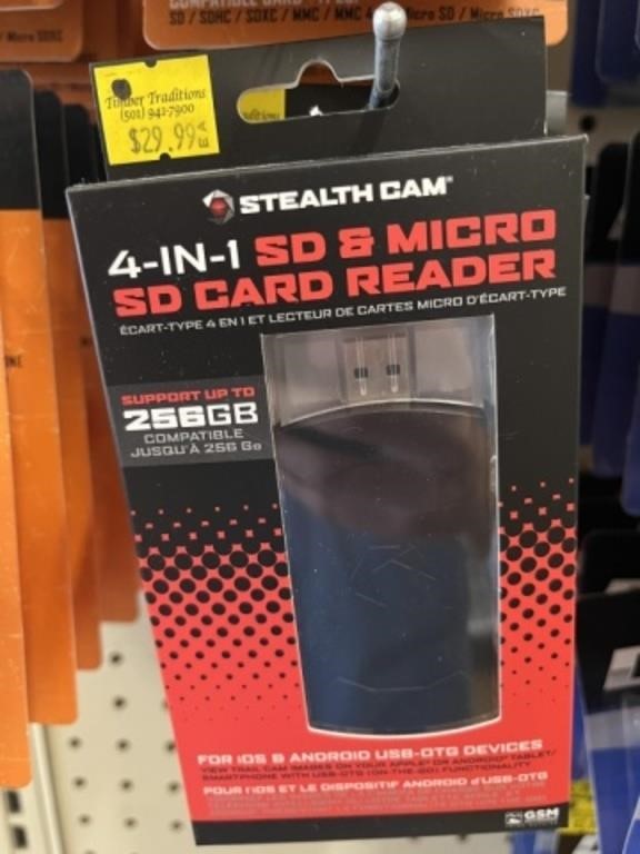 STEALTH CAM 4 IN 1 SD/MICRO SD READER