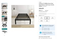 E8506  Yookare Platform Bed Frame - 14 Twin XL