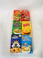 (6) Cereal Box Covers - 100 Piece Puzzles - Pops