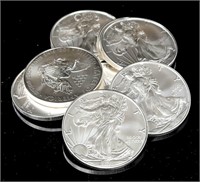 Coin Roll Of 20 - 2021 American Silver Eagles B.U.