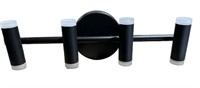 16in 4 Light 33W LED Bath Vanity Black Finish