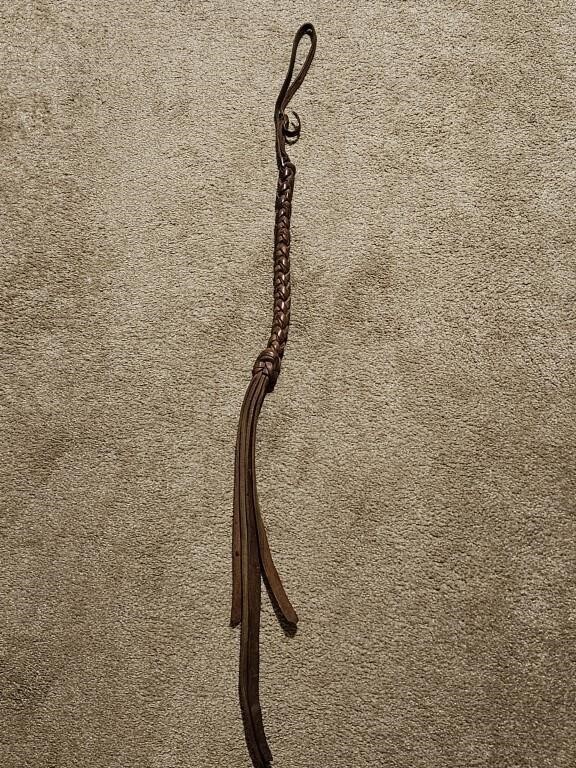 Leather Quirt / Riding Crop / Whip