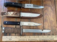 4 Hunting Knives