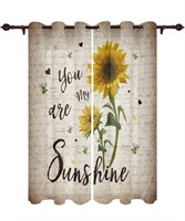 Grommet Window Curtain You are My Sunshine