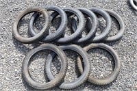 Lot of 9 new 17" motorcycle tires