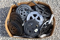 Large Lot of Sprockets and Cranks for 10, 15, and