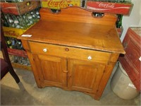 Antique Wash Stand Cabinet 30 x 16 x 28T