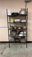 Metal Storage Rack - Stainless Steel Bowls/Pans