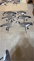 6 Flat Goose Decoys