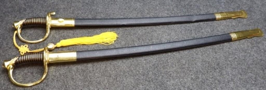 (2) Matching Modern Novelty Swords with Scabbards