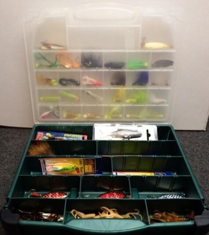 Fishing Tackle Box - Jigs, Spinners, Spoons & More