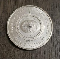 One Ounce Silver Round: World Trade