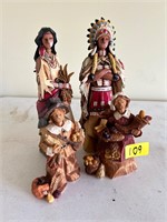 Indian/ pilgrim statues