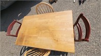 Kitchen Table 48x30x30 
and Chairs 35"