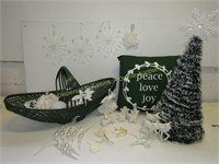 Green & White Christmas Decor