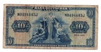 1949 Germany 10 Mark Note