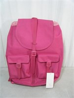 New Hot Pink canvass Backpack