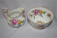 Royal Chelse Creamer and Bowl Set