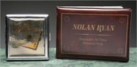 Vintage Nolan Ryan Hand-signed 23kt Gold Stamp +