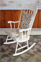 White Wood Rocking Chair