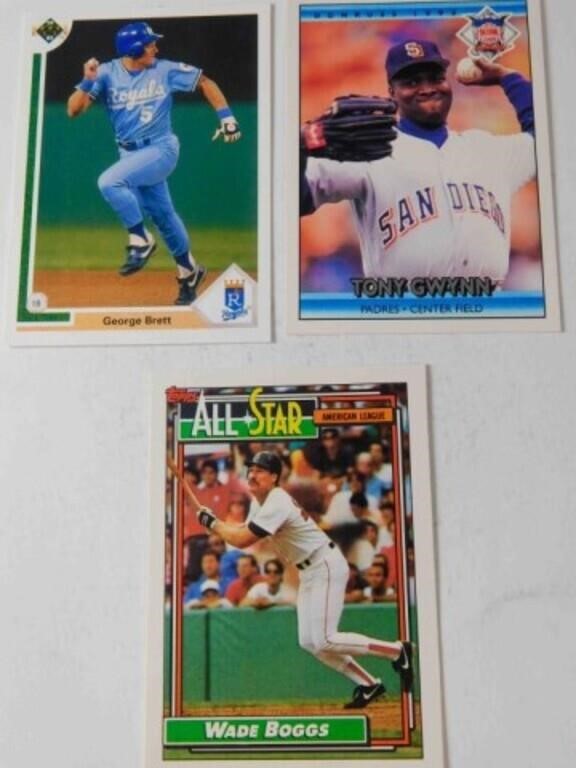 HOF LOT BRETT/GWYNN/BOGGS