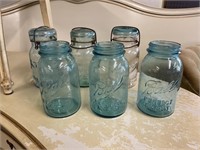 AWESOME LOT OF VINTAGE BALL JARS