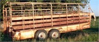 Neckover 20’x6’ gooseneck stock trailer ser#7620,