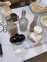 lot of antique bottles