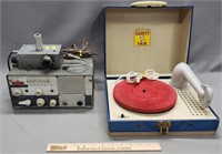 Lafayette HE-15 Transceiver, Record Player