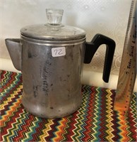 Vintage Metal Coffee Stove Top Percolator