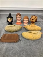 Wizard of Oz Finger Puppets, Vintage Change Purse